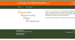 Desktop Screenshot of caneinvestments.com